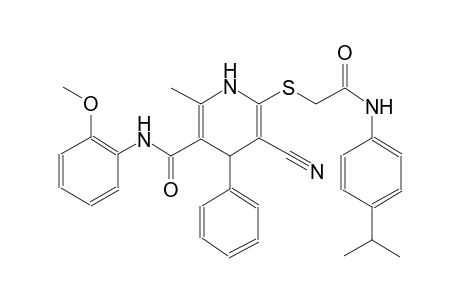 3-pyridinecarboxamide, 5-cyano-1,4-dihydro-N-(2-methoxyphenyl)-2-methyl-6-[[2-[[4-(1-methylethyl)phenyl]amino]-2-oxoethyl]thio]-4-phenyl-