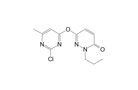 3(2H)-pyridazinone, 6-[(2-chloro-6-methyl-4-pyrimidinyl)oxy]-2-propyl-