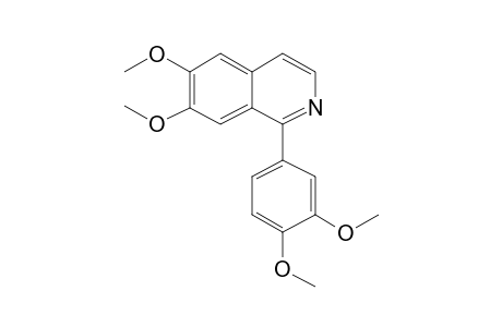 Isoquinoline, 6,7-dimethoxy-1-[3,4-dimethoxyphenyl]-