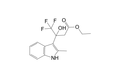 Ethyl 4,4,4-trifluoro-3-hydroxy-3-(2-methyl-1H-indol-3-yl)butanoate