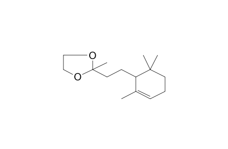 2-Methyl-2-[2-(2,6,6-trimethyl-2-cyclohexen-1-yl)ethyl]-1,3-dioxolane
