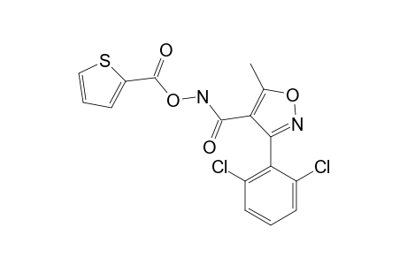 N-{[3-(2,6-dichlorophenyl)-5-methyl-4-isoxazolyl]carbonyl}-O-(2-thenoyl)hydroxylamine