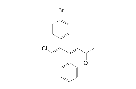 1-Chloro-2-(4-bromophenyl)-3-phenylhexa-1,3-dien-5-one