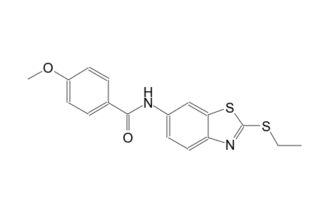 N-[2-(ethylsulfanyl)-1,3-benzothiazol-6-yl]-4-methoxybenzamide