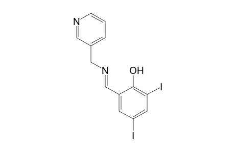 2,4-diiodo-6-[(3-pyridyl)methyl]formimidoyl}phenol