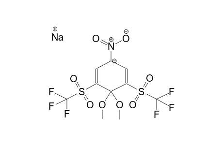 SODIUM 1,1-DIMETHOXY-4-NITRO-2,6-BIS(TRIFLUOROMETHYLSULPHONYL)-2,5-CYCLOHEXADIENATE