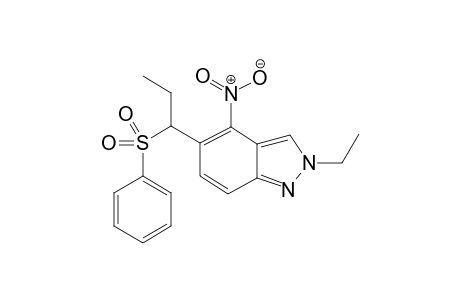 2-Ethyl-4-nitro-5-[1-(phenylsulfonyl)propyl]-2H-indazole