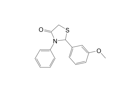2-(3-Methoxyphenyl)-3-phenyl-1,3-thiazolidin-4-one