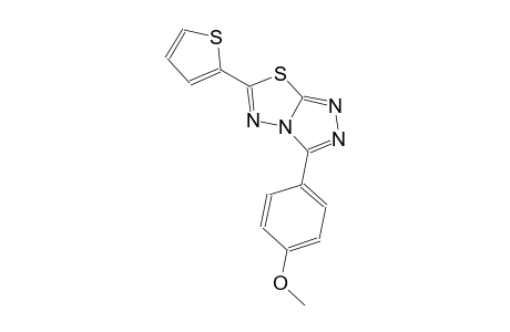 3-(4-methoxyphenyl)-6-(2-thienyl)[1,2,4]triazolo[3,4-b][1,3,4]thiadiazole