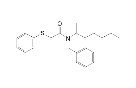 Acetamide, 2-phenylthio-N-benzyl-N-(hept-2-yl)-