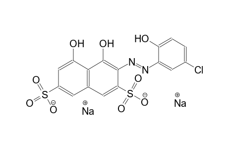 3-[5-chloro-2-hydroxyphenyl)azo]-4,5-dihydroxy-2,7-naphthalenedisulfonic acid, disodium salt