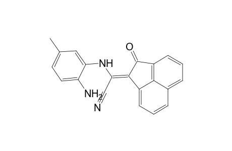 (Z)-2-(2-amino-5-methylphenylamino)-2-(2-oxoacenaphthylen-1(2H)-ylidene)acetonitrile