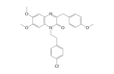 1-(p-chlorophenethyl)-6,7-dimethoxy-3-(p-methoxybenzyl)-2(1H)quinoxalinone