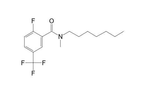 Benzamide, 2-fluoro-5-trifluoromethyl-N-methyl-N-heptyl-