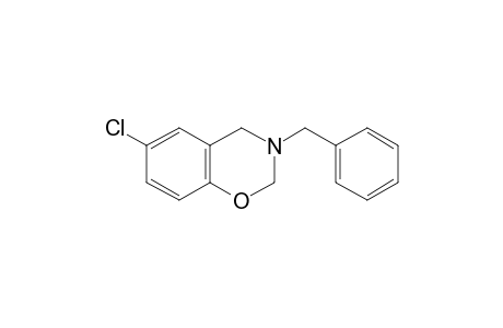 2H-1,3-Benzoxazine, 6-chloro-3,4-dihydro-3-(phenylmethyl)-