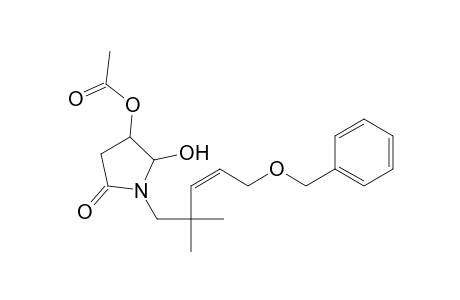 2-Pyrrolidinone, 4-(acetyloxy)-1-[2,2-dimethyl-5-(phenylmethoxy)-3-pentenyl]-5-hydroxy-