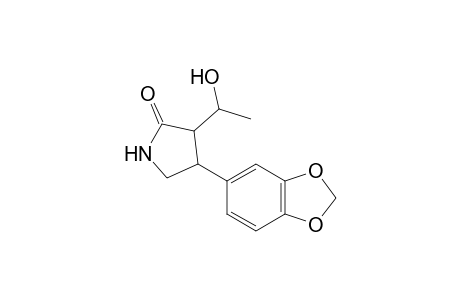2-Pyrrolidinone, 4-(1,3-benzodioxol-5-yl)-3-(hydroxyethyl)