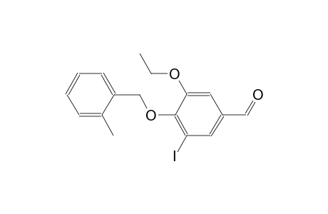 3-ethoxy-5-iodo-4-[(2-methylbenzyl)oxy]benzaldehyde
