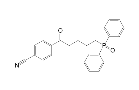 4-[5-di(phenyl)phosphorylpentanoyl]benzonitrile