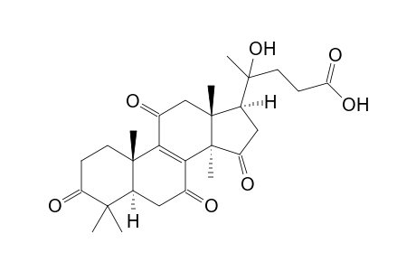 20-HYDROXYLUCIDENIC-ACID-F;(20-XI)-20-HYDROXY-3,7,11,15-TETRAOXO-25,26,27-TRISNORLANOST-8-EN-24-OIC-ACID