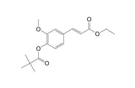 Ethyl 4-hydroxy-3-methoxycinnamate, trimethylacetate