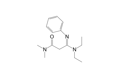 3-Diethylamino-3-(phenylimino)-N,N-dimethylpropanamide