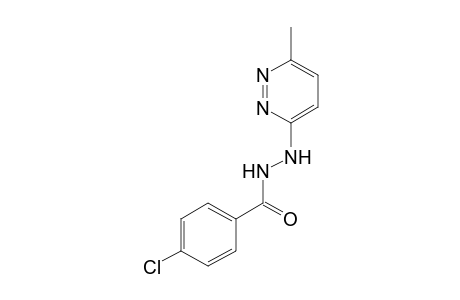 p-chlorobenzoic acid, 2-(6-methyl-3-pyridazinyl)hydrazide