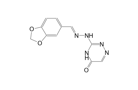 1,3-benzodioxole-5-carboxaldehyde, (4,5-dihydro-5-oxo-1,2,4-triazin-3-yl)hydrazone