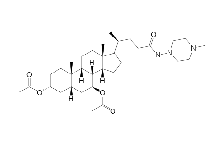 N-[4N-methylpiperazin-1-yl)-3.alpha.,7.beta.-di-acetoxy-5-.beta.cholan-24-amide