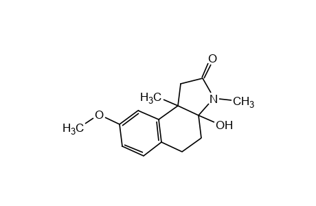 3,9b-dimethyl-3a-hydroxy-8-methoxy-3a,4,5,9b-tetrahydrobenz[e]indolin-2-one