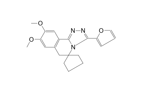 3'-(furan-2-yl)-8',9'-dimethoxy-6'H-spiro[cyclopentane-1,5'-[1,2,4]triazolo[3,4-a]isoquinoline]