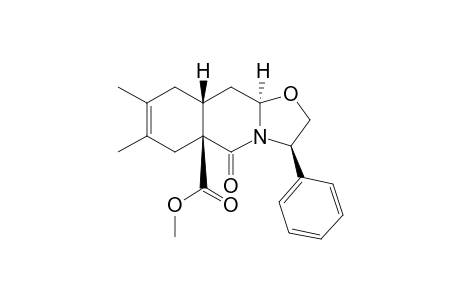 (3R,5aS,9aR,10aR)-5a-(Methoxycarbonyl)-7,8-dimethyl-5-oxo-3-phenyl-2,3,9,9a,10,10a-hexahydro-6H-oxazolo[3,2-b]isoquinoline