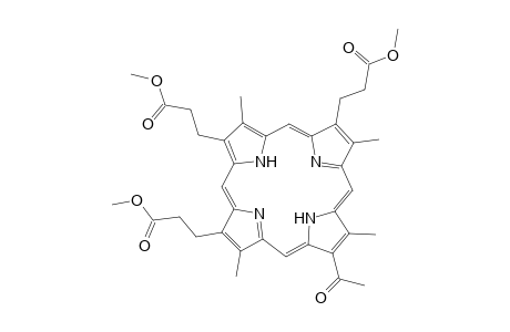 21H,23H-Porphine-2,7,18-tripropanoic acid, 13-acetyl-3,8,12,17-tetramethyl-, trimethyl ester