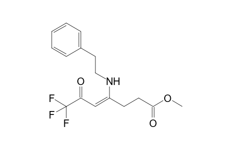 METHYL-4-PHENETHYLAMINO-6-OXO-7,7,7-TRIFLUORO-4-HEPTENOATE