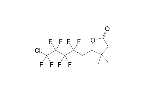 3,3-Dimethyl-4-(2,2,3,3,4,4,5,5-octafluoro-5-chloropentyl)-.gamma-butyrolactone