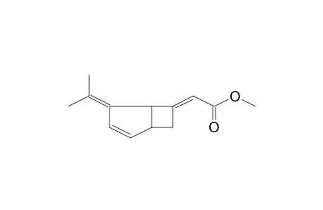 (4-Isopropylidenebicyclo[3.2.0]hept-2-en-6-ylidene)acetic acid, methyl ester