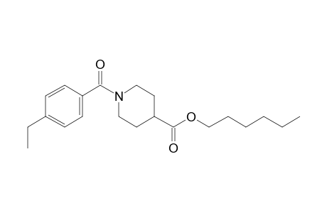 Isonipecotic acid, N-(4-ethylbenzoyl)-, hexyl ester