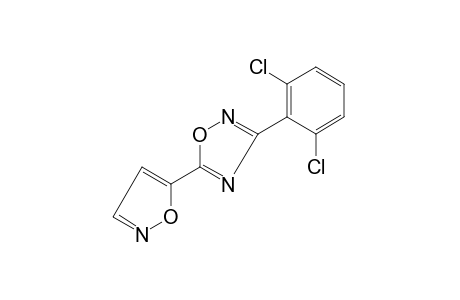 3-(2,6-dichlorophenyl)-5-(5-isoxazolyl)-1,2,4-oxadiazole