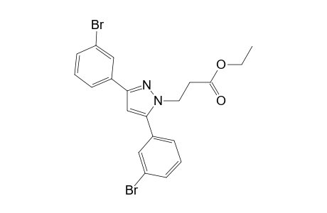 ethyl 3-[3,5-bis(3-bromophenyl)-1H-pyrazol-1-yl]propanoate