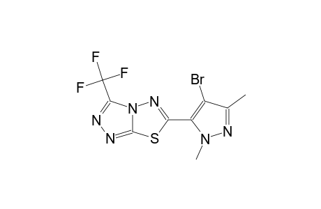 6-(4-bromo-1,3-dimethyl-1H-pyrazol-5-yl)-3-(trifluoromethyl)[1,2,4]triazolo[3,4-b][1,3,4]thiadiazole