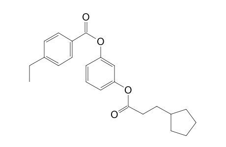 1,3-Benzenediol, o-(3-cyclopentylpropionyl)-o'-(4-ethylbenzoyl)-