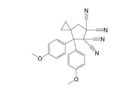 1,1-Bis(4-methoxyphenyl-2,2,3,3-tetracyanospiro[4.2]heptane