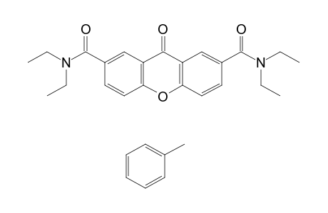 9-OXO-N,N,N',N'-TETRAETHYLXANTHENE-2,7-DICARBOXAMIDE, COMPOUND WITH TOLUENE (1:1)