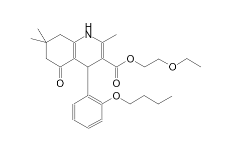 2-ethoxyethyl 4-(2-butoxyphenyl)-2,7,7-trimethyl-5-oxo-1,4,5,6,7,8-hexahydro-3-quinolinecarboxylate
