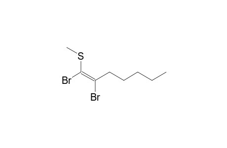 (E and Z)-1,2-Dibromo-2-pentyl-1-(methylthio)ethene