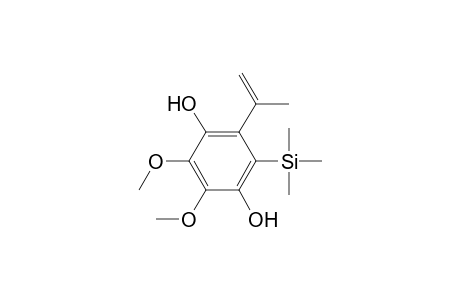 1,4-Benzenediol, 2,3-dimethoxy-5-(1-methylethenyl)-6-(trimethylsilyl)-