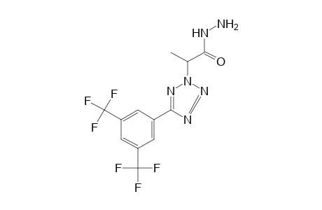 5-(alpha,alpha,alpha,alpha',alpha',alpha'-hexafluoro-3,5-xylyl)-alpha-methyl-2H-tetrazole-2-acetic acid, hydrazide