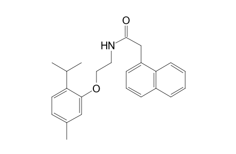 Acetamide, N-[2-(2-isopropyl-5-methylphenoxy)ethyl]-2-(naphthalen-1-yl)-