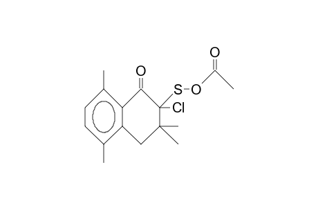 2-Chloro-2-acetoxysulfenyl-3,4-dihydro-3,3,5,8-tetramethyl-1-(2H)naphthalenone