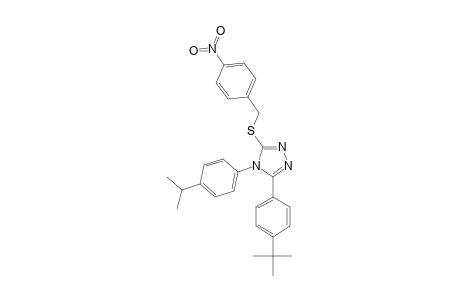 3-(p-tert-butylphenyl)-4-(p-cumenyl)-5-[(p-nitrobenzyl)thio]-4H-1,2,4-triazole